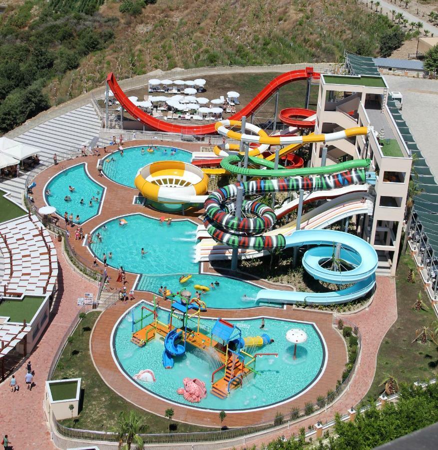 Gold City 1+1 Villa In Free Aquapark Alanya Eksteriør billede